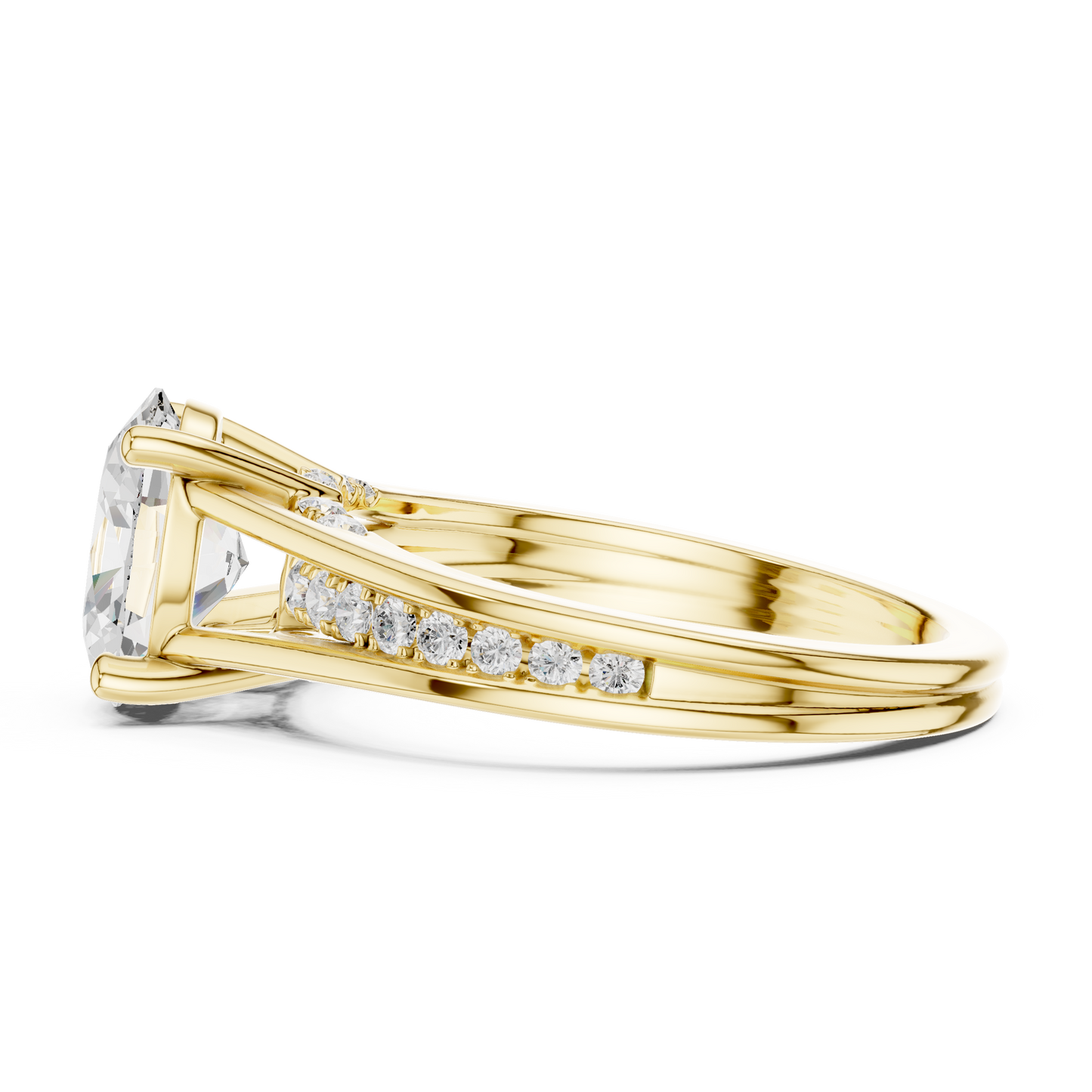 2.30Ct Oval and Round Cut High Quality Lab Grown Diamond Antique Minimalist Dainty Hand Crafted Bridal Ring For Her - HIGHCARAT DIAMONDS