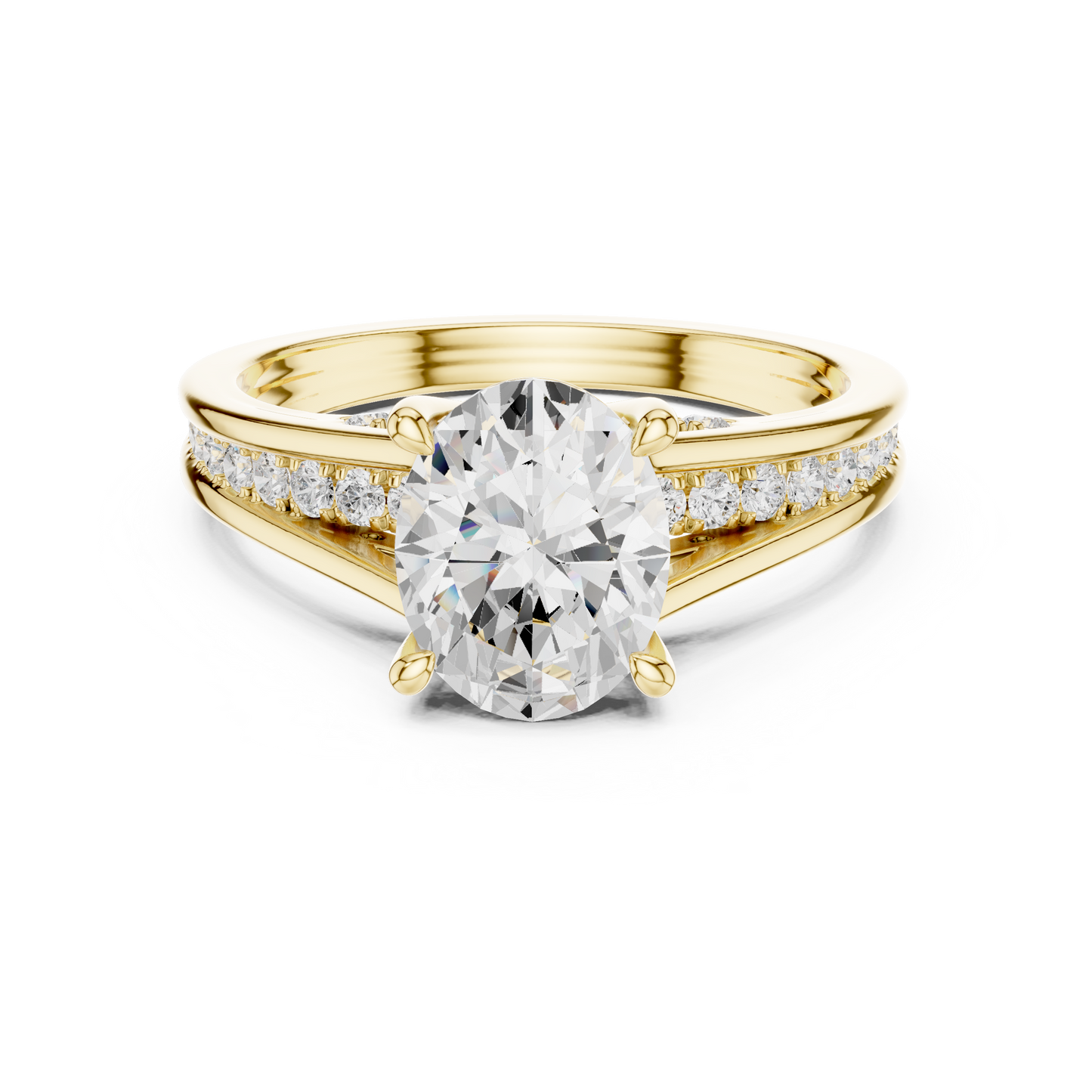 2.30Ct Oval and Round Cut High Quality Lab Grown Diamond Antique Minimalist Dainty Hand Crafted Bridal Ring For Her - HIGHCARAT DIAMONDS