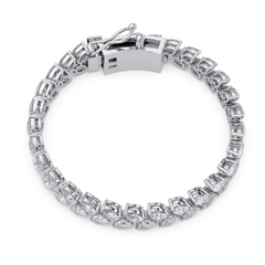 Lab Grown Pear Shape Diamond Cluster Gold Bracelet - HIGHCARAT DIAMONDS