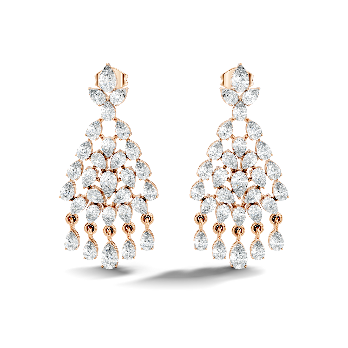 Pear Shape 8.10 Ct Lab Grown & Natural Diamond Sparkling Shinny Beautiful Earrings For Anniversary Gift - HIGHCARAT DIAMONDS