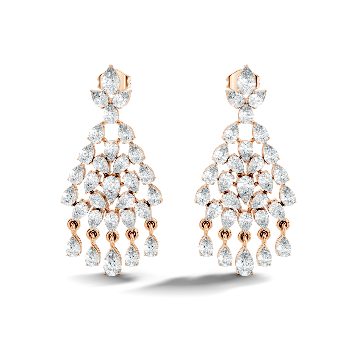 Pear Shape 8.10 Ct Lab Grown & Natural Diamond Sparkling Shinny Beautiful Earrings For Anniversary Gift - HIGHCARAT DIAMONDS