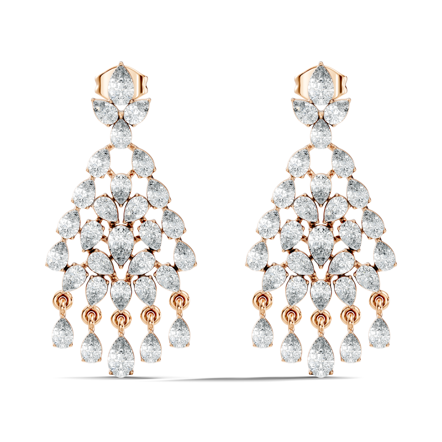 Pear Shape 8.10 Ct Lab Grown & Natural Diamond Sparkling Shinny Beautiful Earrings For Anniversary Gift - HIGHCARAT DIAMONDS