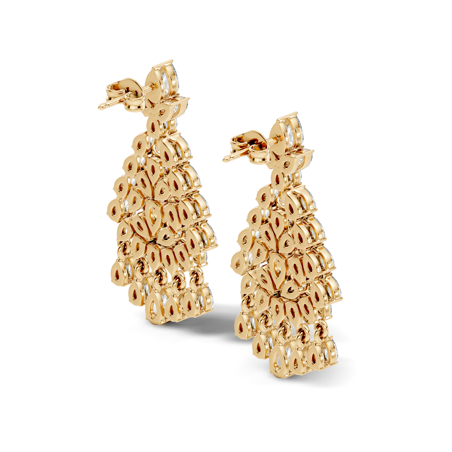 Pear Shape 8.10 Ct Lab Grown & Natural Diamond Sparkling Shinny Beautiful Earrings For Anniversary Gift - HIGHCARAT DIAMONDS