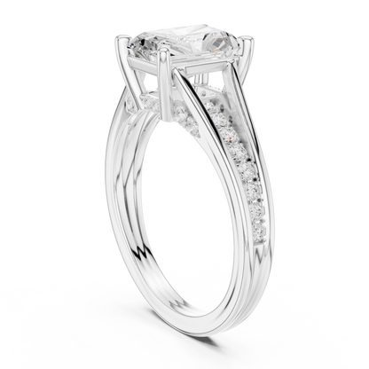2.80Ct Radiant and Round Cut Lab Grown Diamond Ring, Unique Delicate Vintage Sparkling Ring Gift For Her - HIGHCARAT DIAMONDS