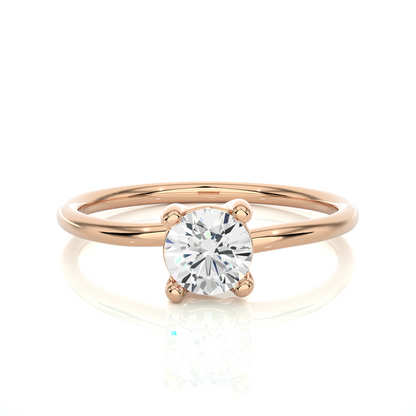 Lab Grown Round Brilliant Cut Diamond Ring - HIGHCARAT DIAMONDS