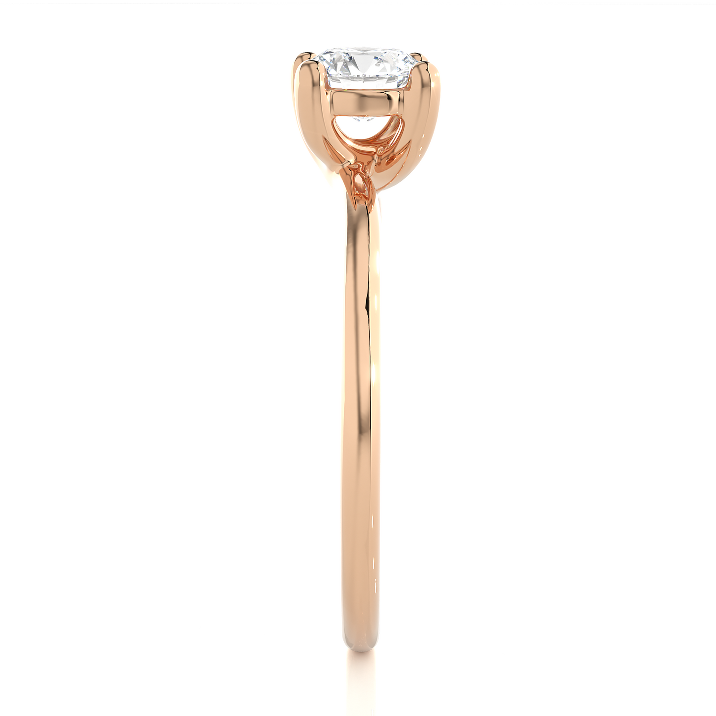 Lab Grown Round Brilliant Cut Diamond Ring - HIGHCARAT DIAMONDS