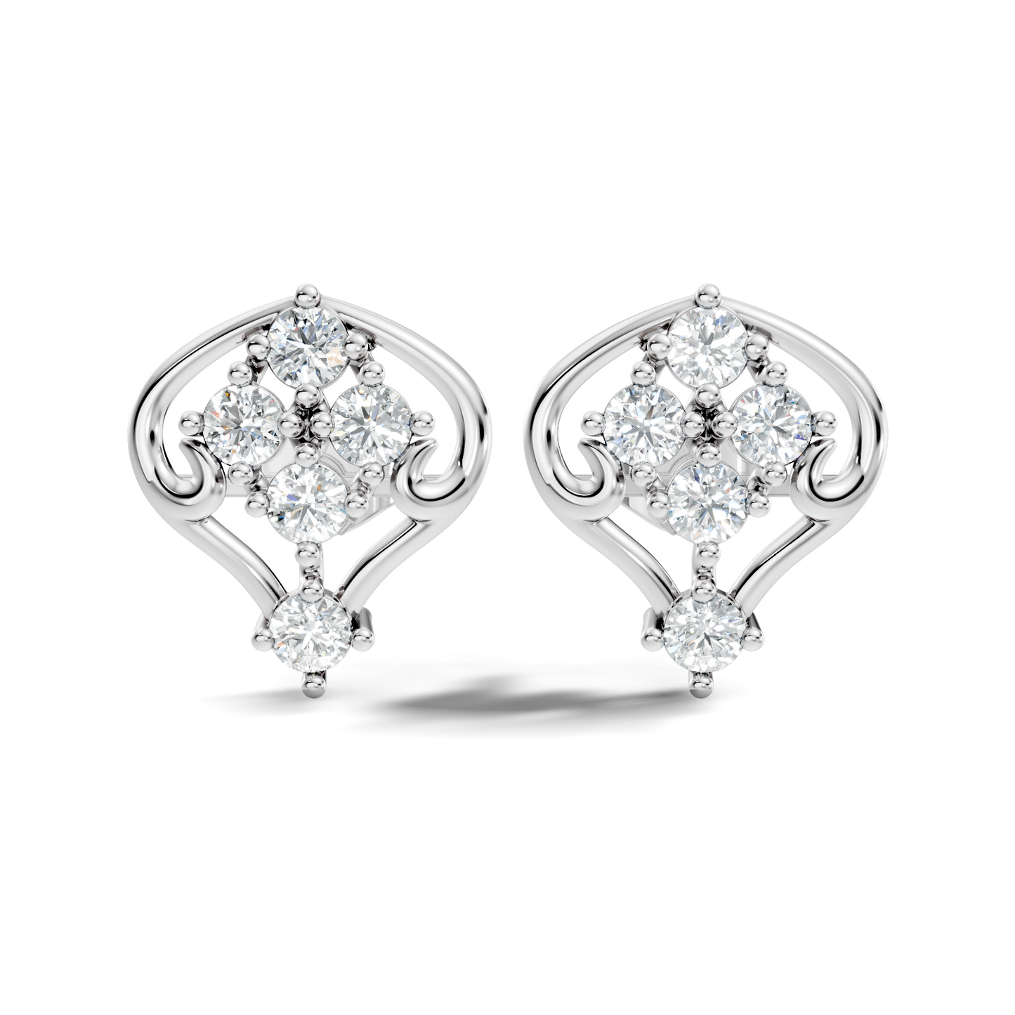 Round Shapes Lab Grown & Natural Diamond 18k Solid White Gold Fabulous Dainty Diamond Ring For Her Gift - HIGHCARAT DIAMONDS