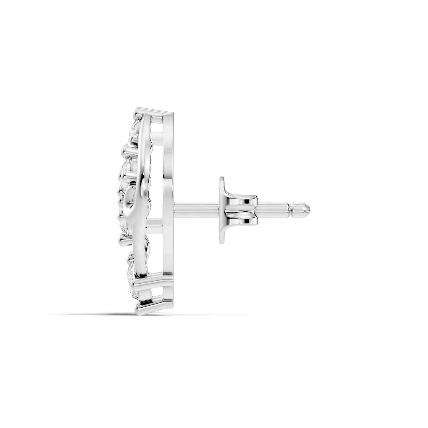 Round Shapes Lab Grown & Natural Diamond 18k Solid White Gold Fabulous Dainty Diamond Ring For Her Gift - HIGHCARAT DIAMONDS