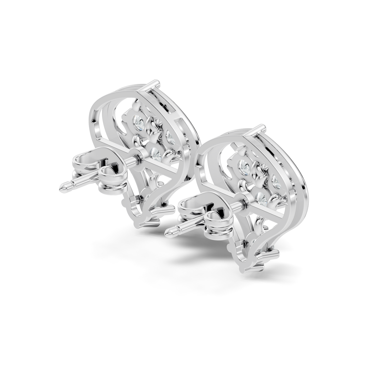 Round Shapes Lab Grown & Natural Diamond 18k Solid White Gold Fabulous Dainty Diamond Ring For Her Gift - HIGHCARAT DIAMONDS