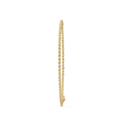 Lab Grown Round Diamond Cuban Link Circle Clasp Necklace - HIGHCARAT DIAMONDS