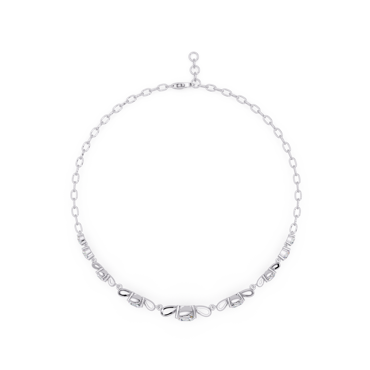 Lab Grown Round Diamond Floral Motif Bracelet - HIGHCARAT DIAMONDS