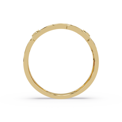 Round Lab grown Diamond Center Wide Band Ring - HIGHCARAT DIAMONDS