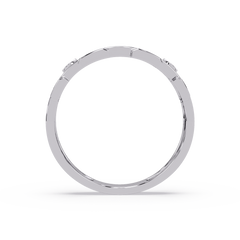 Round Lab grown Diamond Center Wide Band Ring - HIGHCARAT DIAMONDS