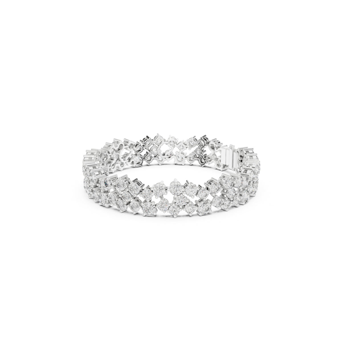 14.10 Ct Round Cut High Quality Lab Grown Diamond Vintage 14k Solid Yellow Gold Classic Perfect Wedding Wear Tennis Bracelet - HIGHCARAT DIAMONDS