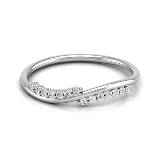 Lab Grown Round Diamond Shape Shank Ring - HIGHCARAT DIAMONDS