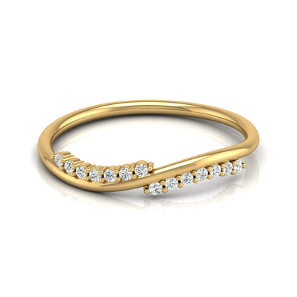 Lab Grown Round Diamond Shape Shank Ring