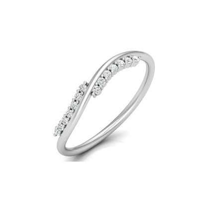 Lab Grown Round Diamond Shape Shank Ring