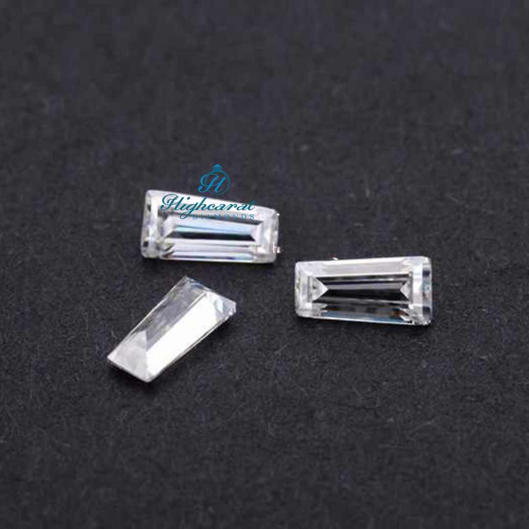 Tapered Baguette Cut White Colorless Lab Grown Antique Diamond Use For Wedding Jewelry - HIGHCARAT DIAMONDS