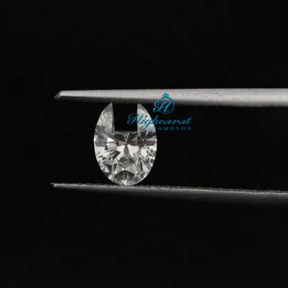 U Shape Customized Lab Diamond  Trendy Initial Jewelry Stone For Her & Him - HIGHCARAT DIAMONDS