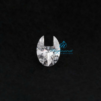 U Shape Customized Lab Diamond  Trendy Initial Jewelry Stone For Her & Him - HIGHCARAT DIAMONDS