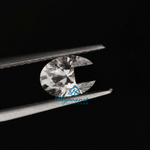 U Shape Customized Lab Diamond  Trendy Initial Jewelry Stone For Her & Him - HIGHCARAT DIAMONDS