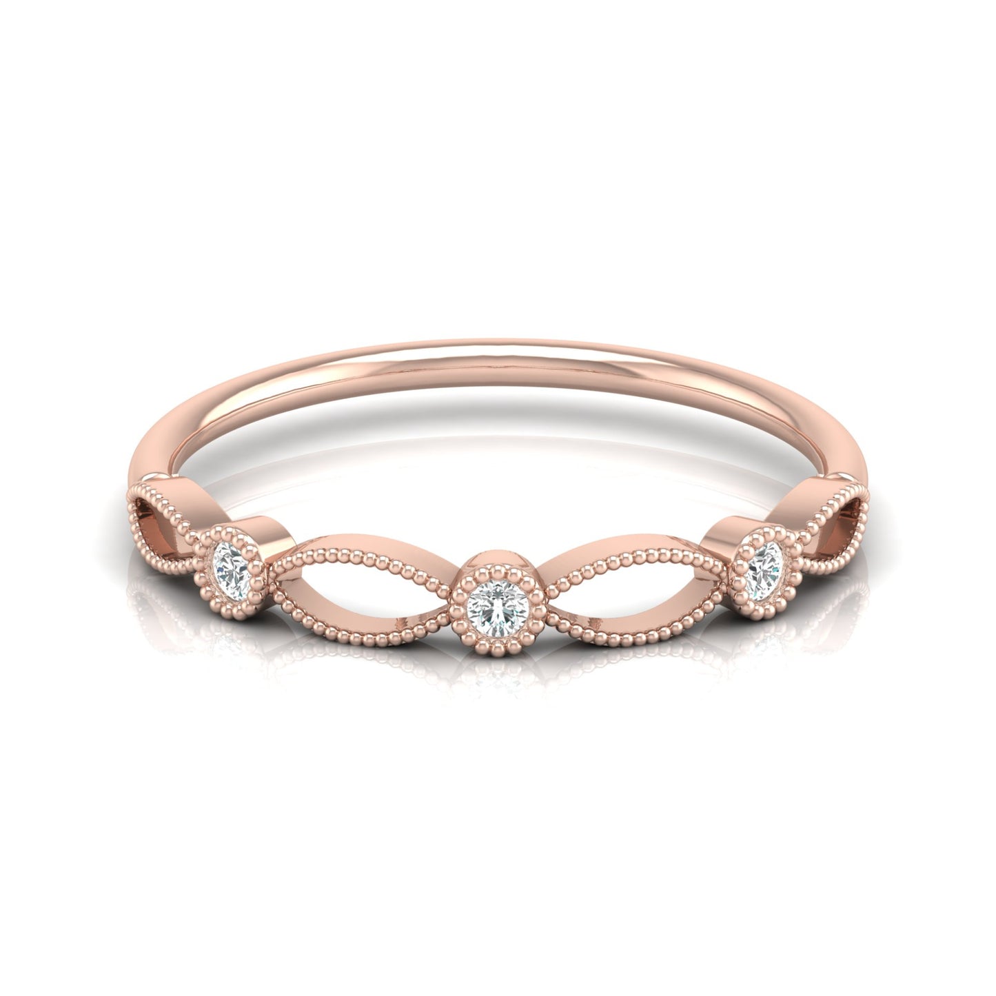 Lab-Grown and Natural Diamond Wedding Band for Brides New Dainty Diamond Ring Band for Her - HIGHCARAT DIAMONDS