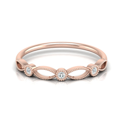Lab-Grown and Natural Diamond Wedding Band for Brides New Dainty Diamond Ring Band for Her - HIGHCARAT DIAMONDS