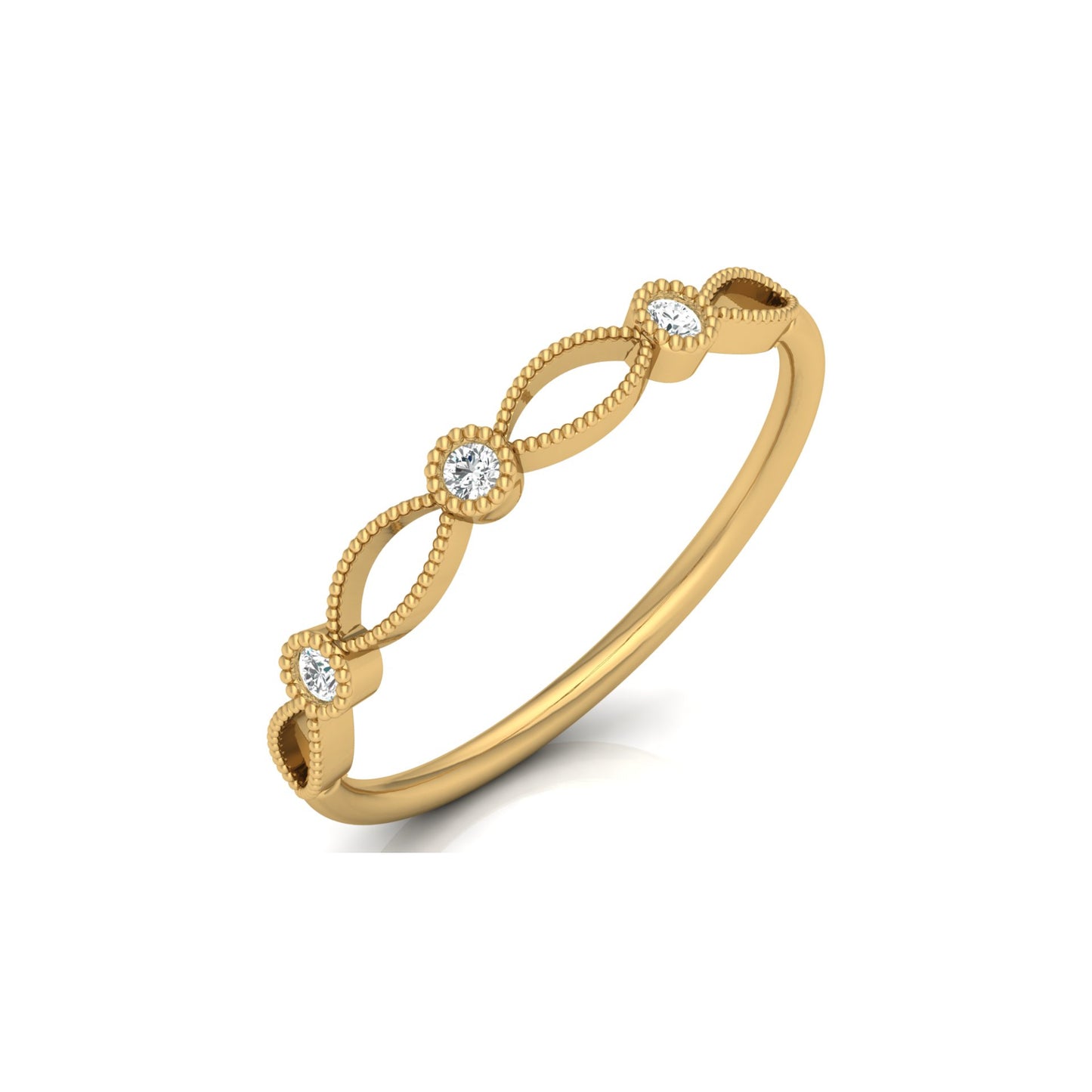 Lab-Grown and Natural Diamond Wedding Band for Brides New Dainty Diamond Ring Band for Her - HIGHCARAT DIAMONDS