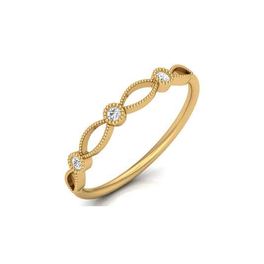 Lab-Grown and Natural Diamond Wedding Band for Brides New Dainty Diamond Ring Band for Her - HIGHCARAT DIAMONDS