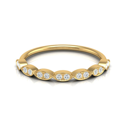 Lab-grown Diamond Half Eternity Wedding Set Ring Bridal Jewelry Gift - HIGHCARAT DIAMONDS