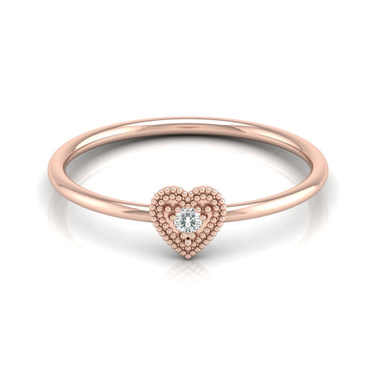 Lab grown Round cut Diamond Proposal Ring - HIGHCARAT DIAMONDS