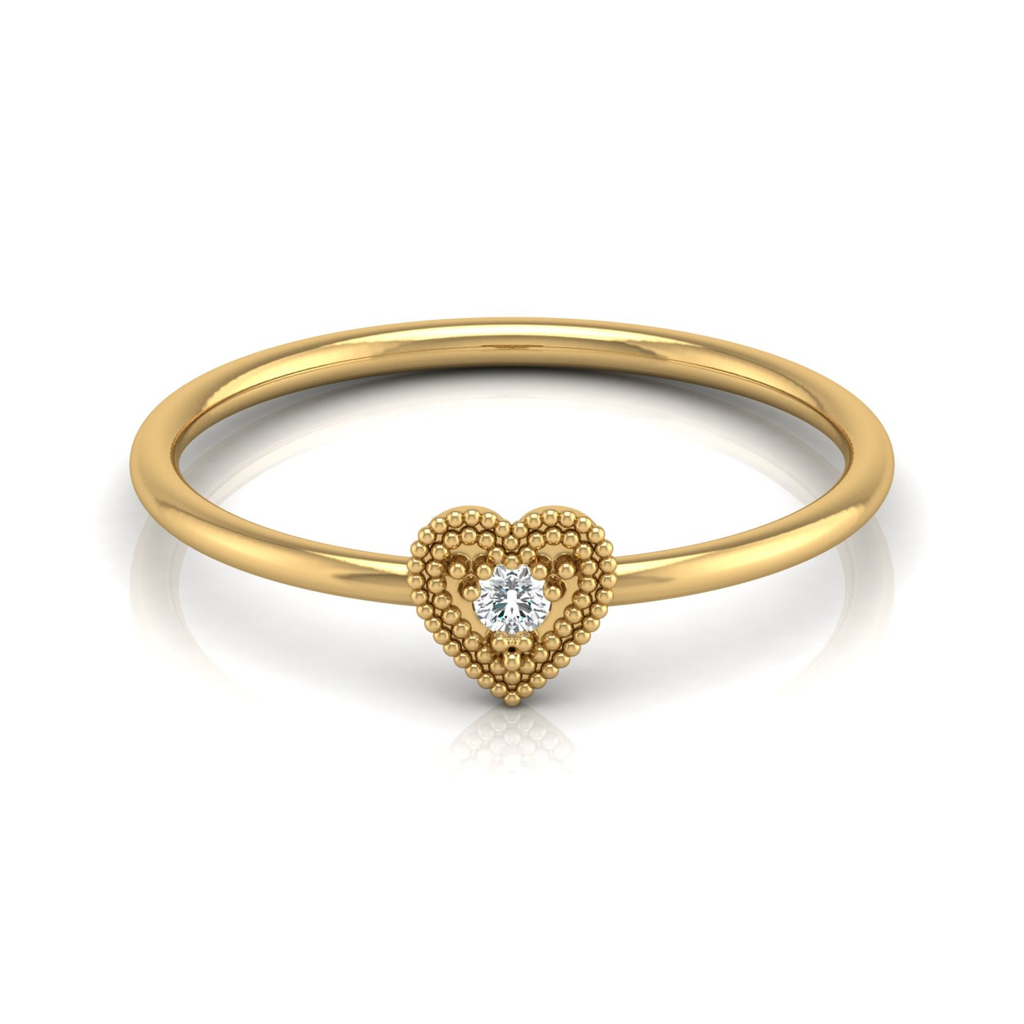 Lab grown Round cut Diamond Proposal Ring