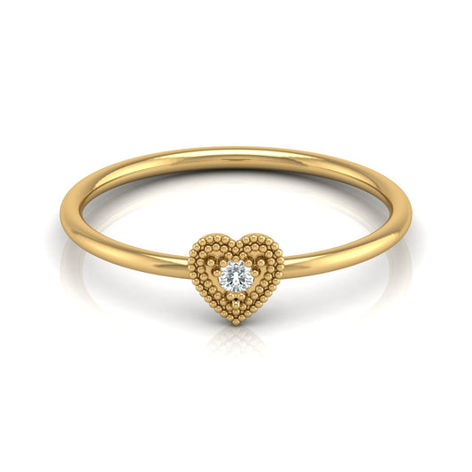 Lab grown Round cut Diamond Proposal Ring - HIGHCARAT DIAMONDS