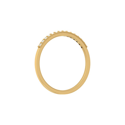 Labgrown Round Shaped Diamond Daily Use Band Ring for Her Elegant & Timeless - HIGHCARAT DIAMONDS