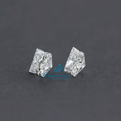 Fancy lily flower shaped diamond crafted with precision faceting and polished finish