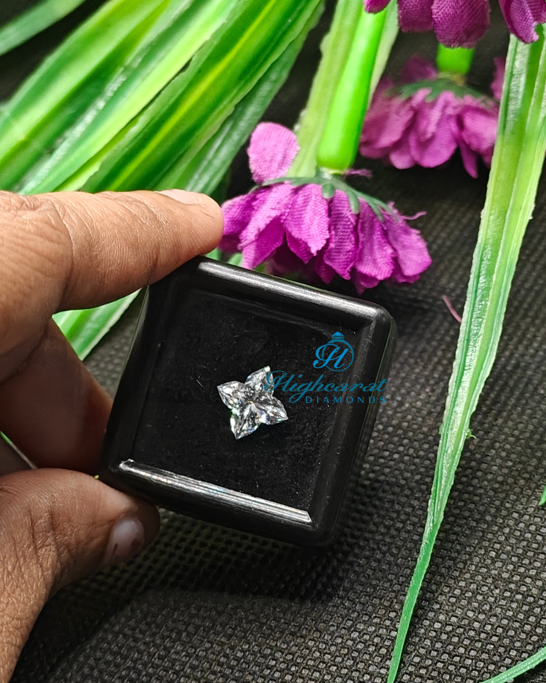 Lily Shape Unique Sparkling New Vintage Lab Grown Diamond For Minimalist Jewelry Use - HIGHCARAT DIAMONDS