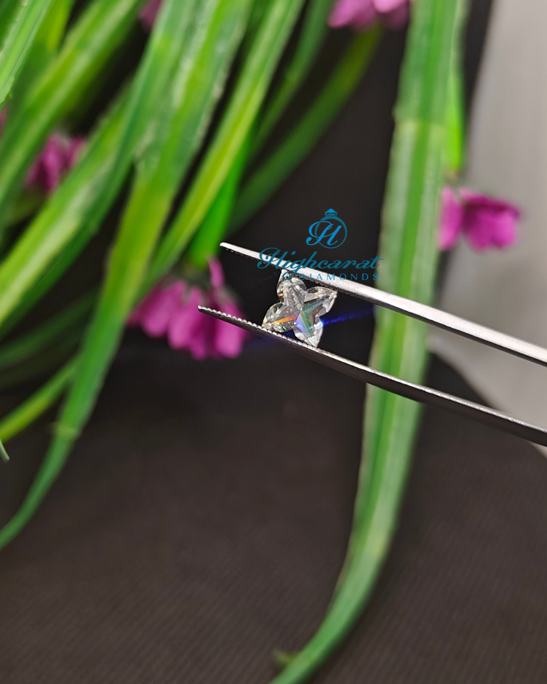 Lily Shape Unique Sparkling New Vintage Lab Grown Diamond For Minimalist Jewelry Use - HIGHCARAT DIAMONDS