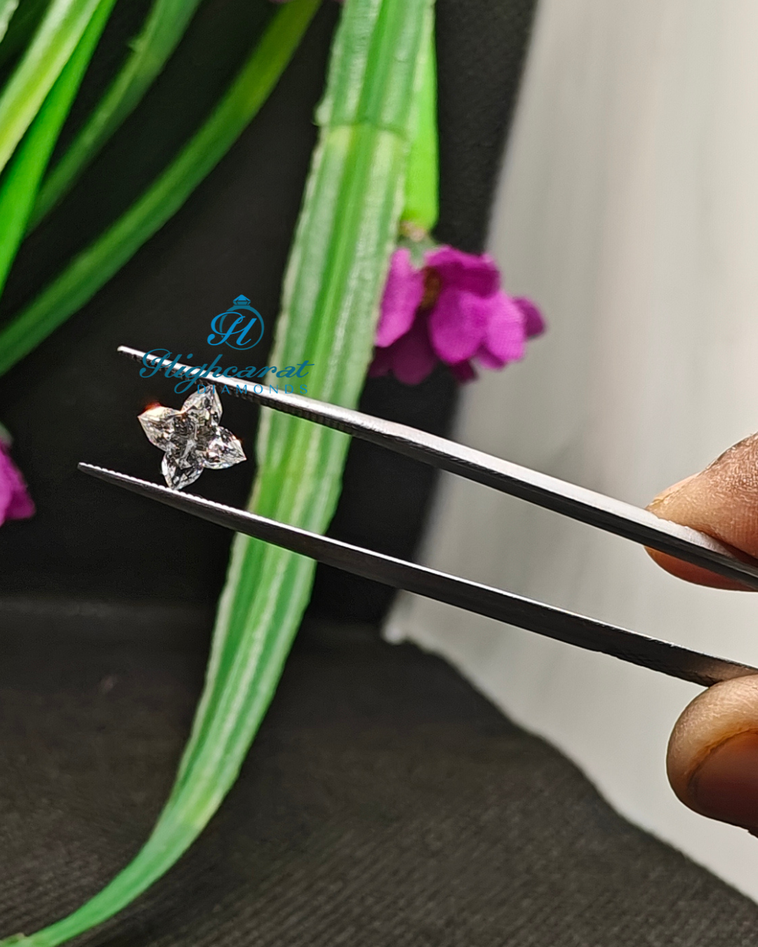 Lily Shape Unique Sparkling New Vintage Lab Grown Diamond For Minimalist Jewelry Use - HIGHCARAT DIAMONDS