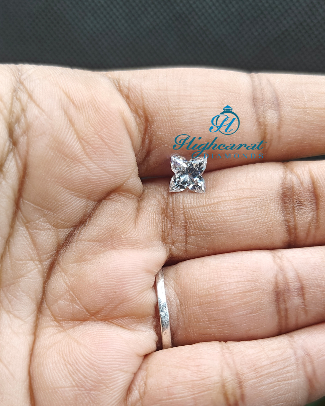 Lily Shape Unique Sparkling New Vintage Lab Grown Diamond For Minimalist Jewelry Use - HIGHCARAT DIAMONDS
