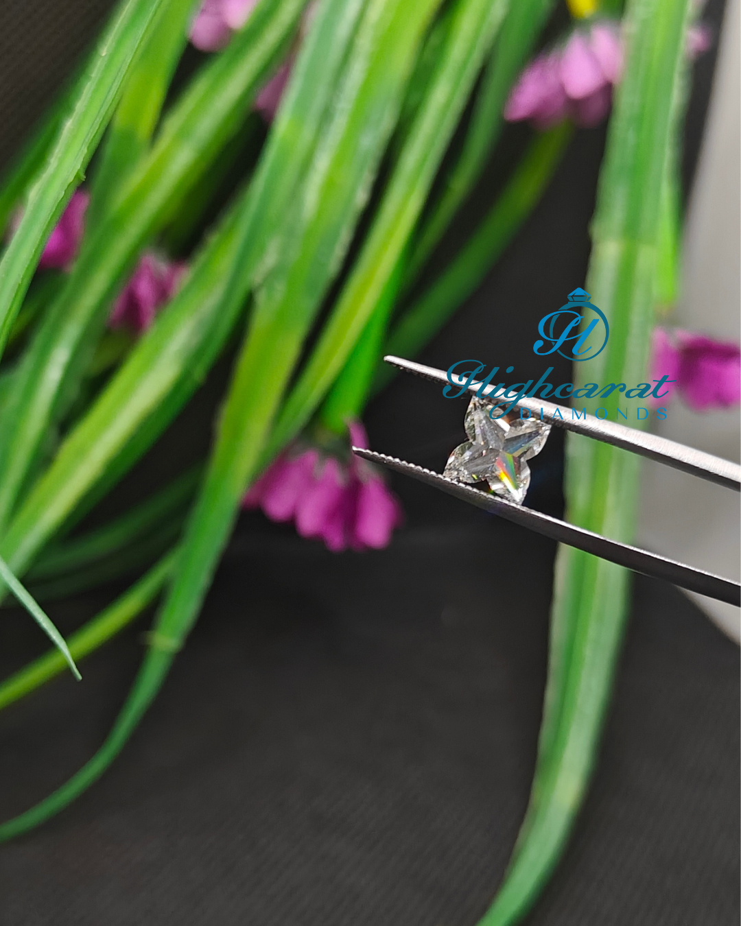 Lily Shape Unique Sparkling New Vintage Lab Grown Diamond For Minimalist Jewelry Use - HIGHCARAT DIAMONDS