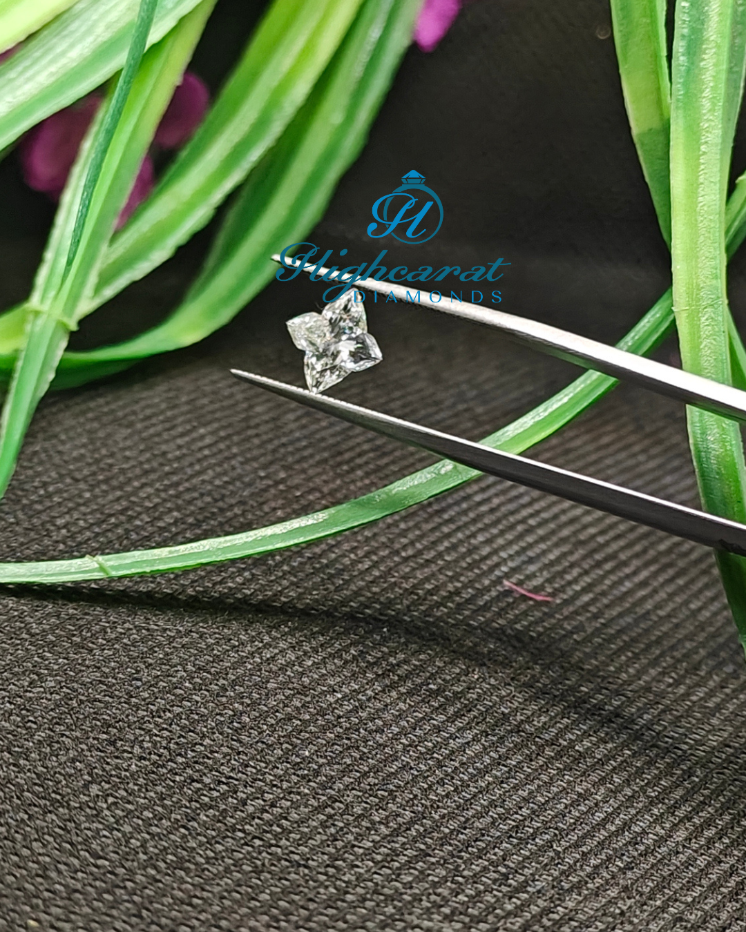 Lily Shape Unique Sparkling New Vintage Lab Grown Diamond For Minimalist Jewelry Use - HIGHCARAT DIAMONDS