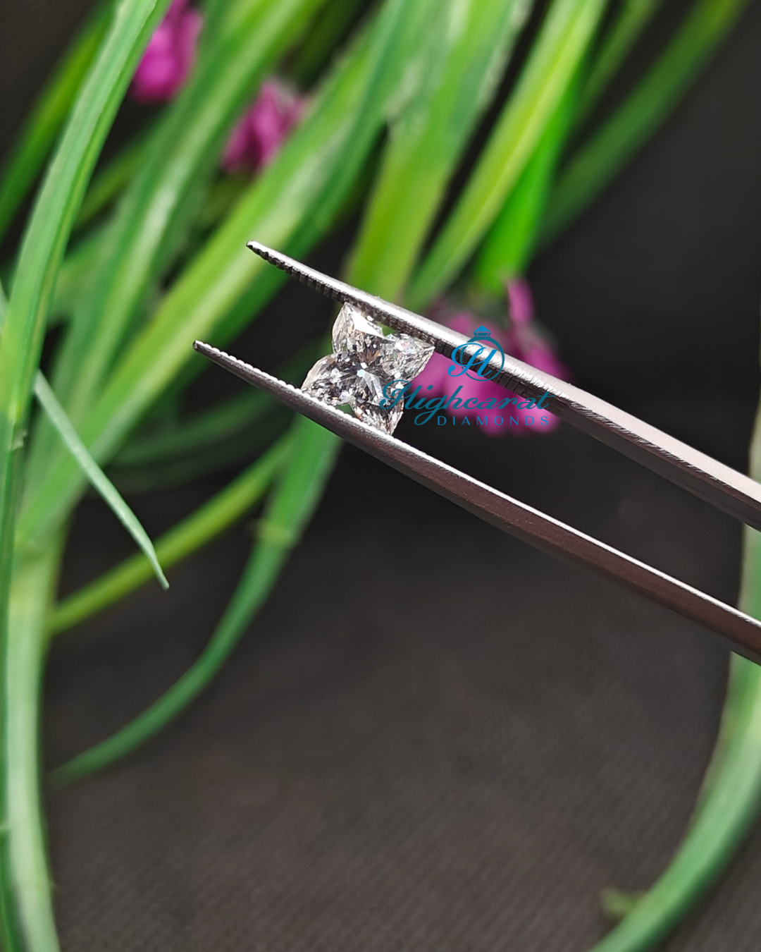 Lily Shape Unique Sparkling New Vintage Lab Grown Diamond For Minimalist Jewelry Use - HIGHCARAT DIAMONDS