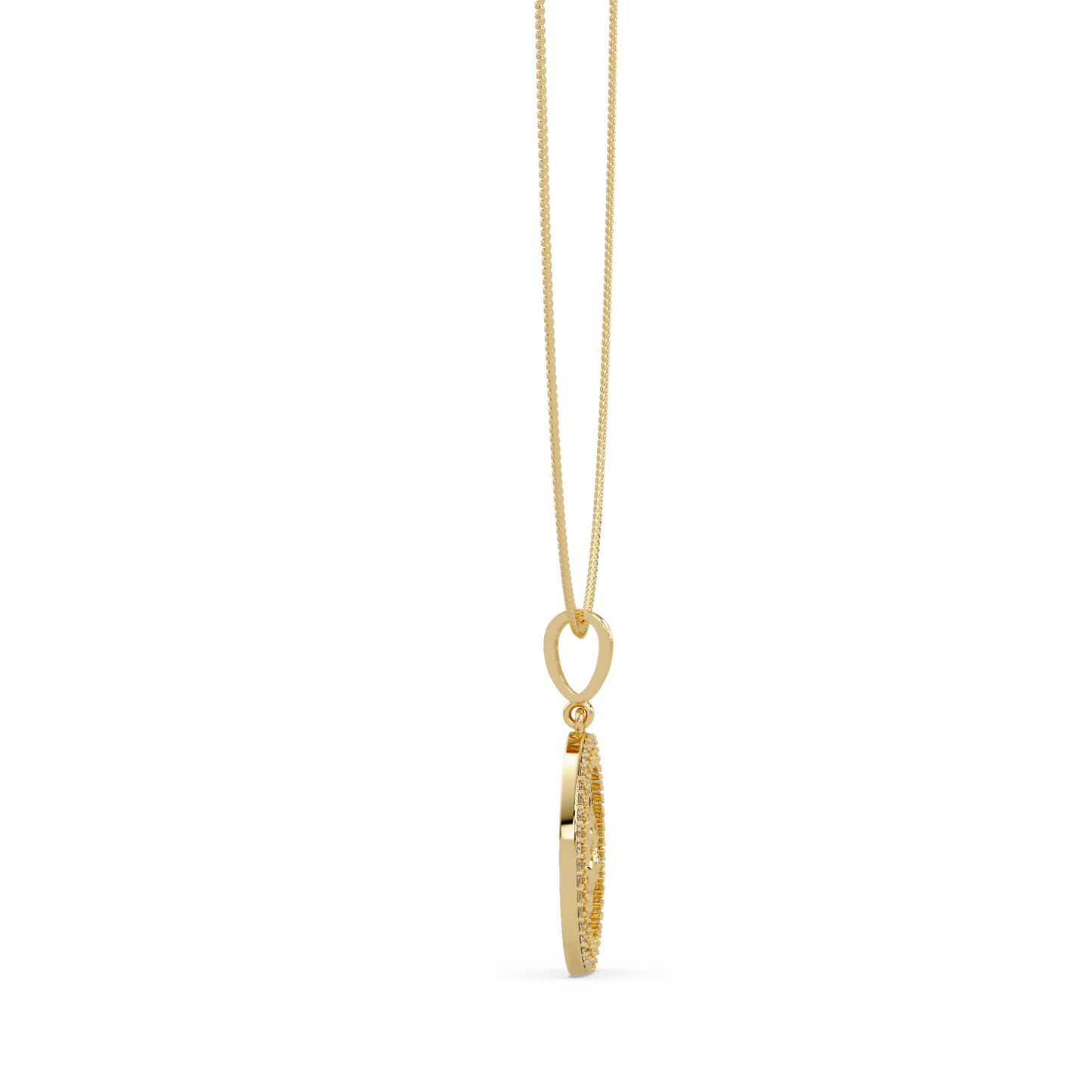 Lion Head Medallion Lab Grown Diamond Rose Gold Pendant Necklace - HIGHCARAT DIAMONDS