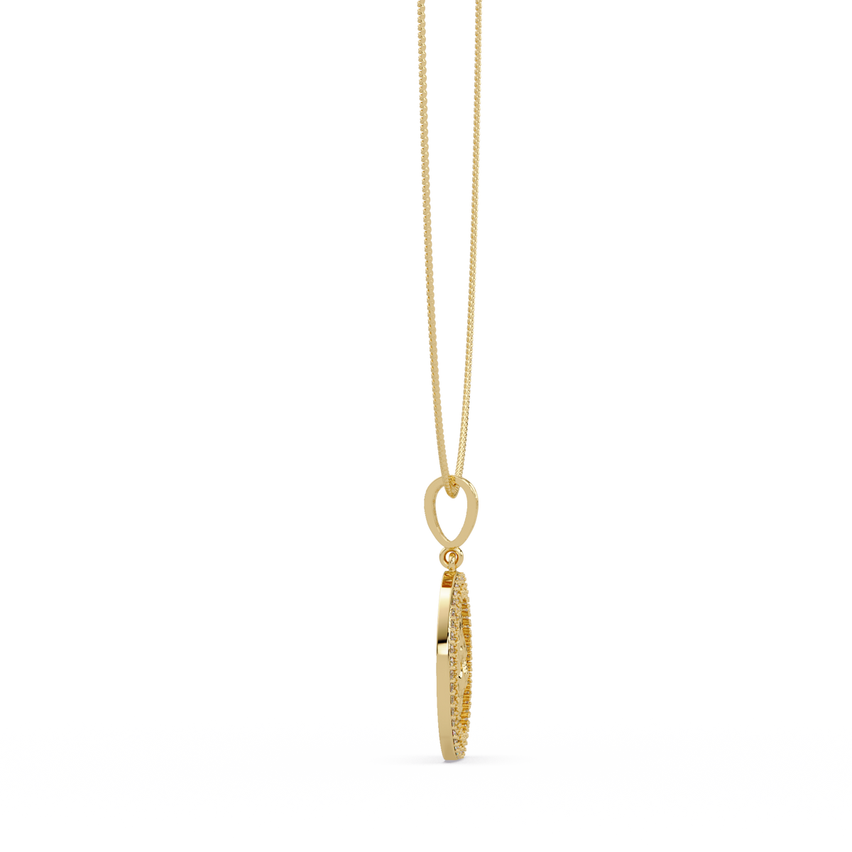 Lion Head Medallion Lab Grown Diamond Rose Gold Pendant Necklace - HIGHCARAT DIAMONDS