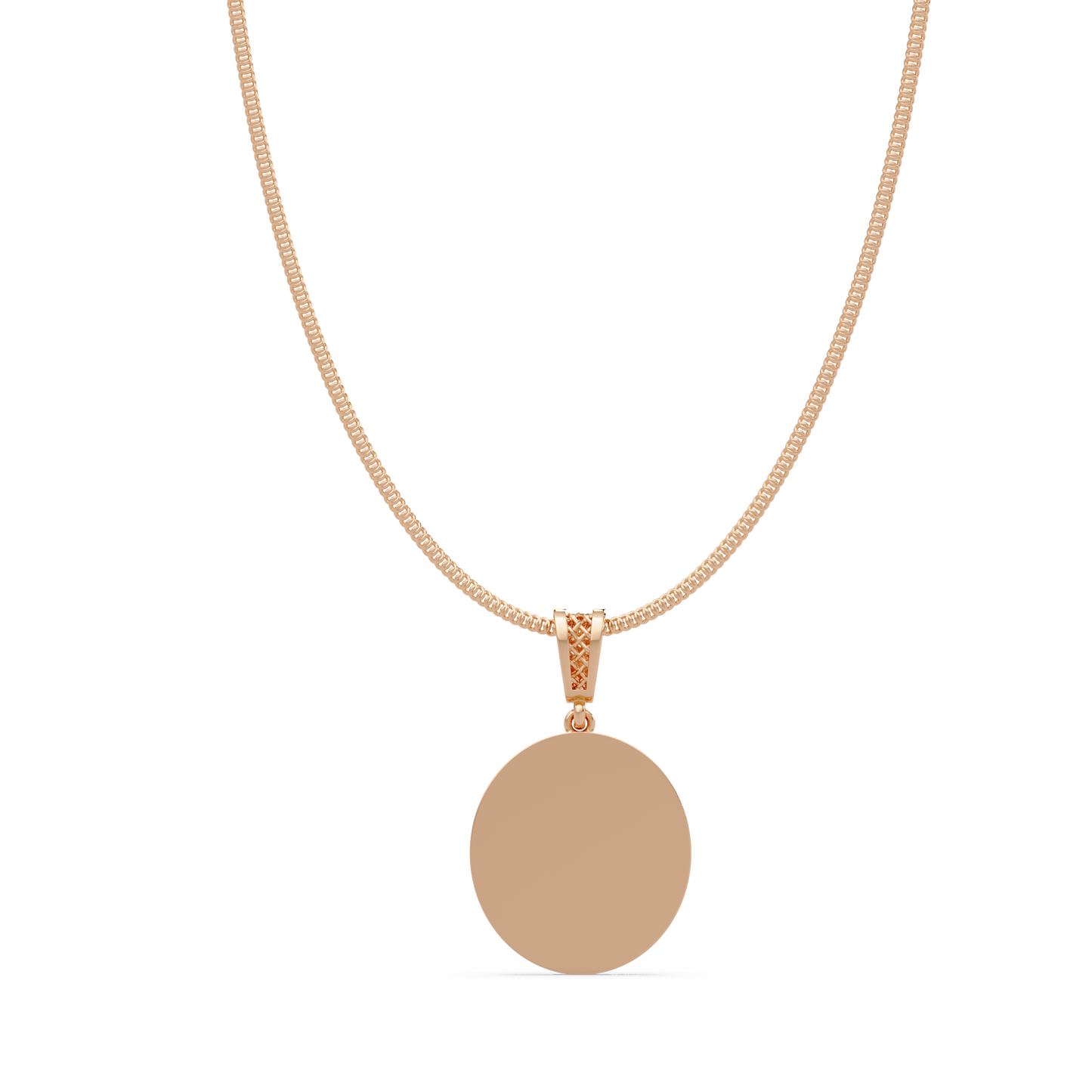 Lion Head Medallion Lab Grown Diamond Rose Gold Pendant Necklace - HIGHCARAT DIAMONDS