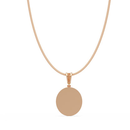 Lion Head Medallion Lab Grown Diamond Rose Gold Pendant Necklace - HIGHCARAT DIAMONDS