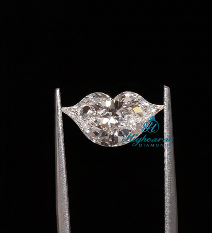 Lip Shape Antique Minimalist Dainty Loose Diamond Say It with Sparkle