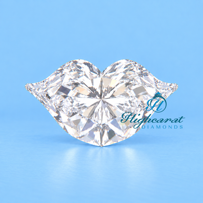 Unique lip shape lab grown diamond