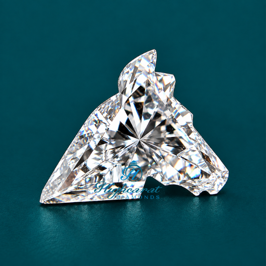 Horse Shape Lab Grown Fancy Cut Diamond