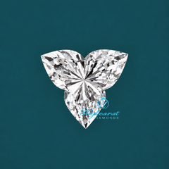 Close-Up of Unique Lotus Shape Lab Grown Diamond